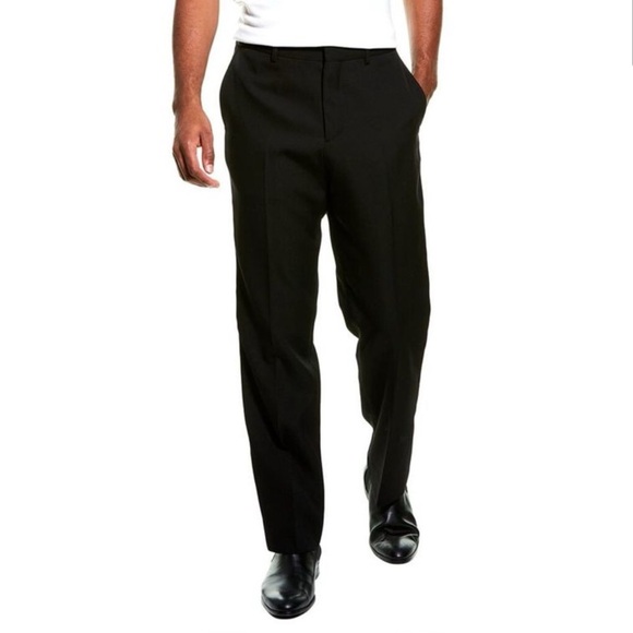 Burberry Wool Trouser Mens SZ 30 Vintage Caviar Black EUC